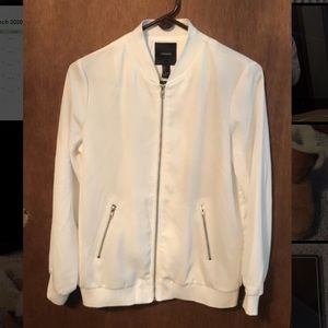 White Bomber Jacket